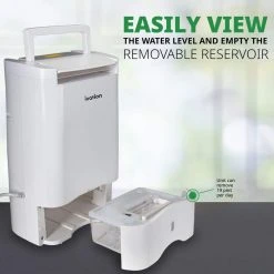 Ivation 19 Pint Desiccant Dehumidifier with Continuous Drain Hose -Air Quality Shop whites ivation dehumidifiers ivaddh09 76 1000