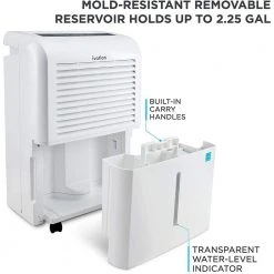 Ivation 50 Pint Energy Star Dehumidifier with Pump and Hose Connector -Air Quality Shop whites ivation dehumidifiers ivadh50pwp2 76 1000