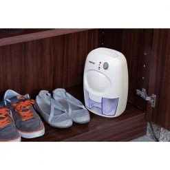 Ivation Powerful Small-Size Thermo-Electric Dehumidifier for Smaller Room, Cupboard, Basement, Attic, Stored Boat, RV -Air Quality Shop whites ivation dehumidifiers ivadm10wh 31 1000