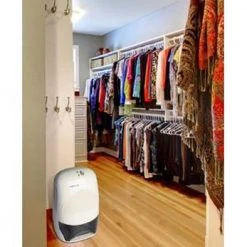 Ivation 1.25 Pint Thermo Electric Dehumidifier for Bath Room, Basement, Attic, - for Spaces Up To 2,200 cu. ft. -Air Quality Shop whites ivation dehumidifiers ivadm35wh 31 1000