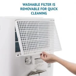 Ivation 60 Pint Dehumidifier with Pump, Hose Connector, Programmable Humidity 19 Ivation 60 Pint Dehumidifier with Pump, Hose Connector, Programmable Humidity -Air Quality Shop whites ivation dehumidifiers ivaldh95pwwpwh 44 1000