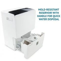 Ivation 60 Pint Dehumidifier with Pump, Hose Connector, Programmable Humidity 18 Ivation 60 Pint Dehumidifier with Pump, Hose Connector, Programmable Humidity -Air Quality Shop whites ivation dehumidifiers ivaldh95pwwpwh 77 1000