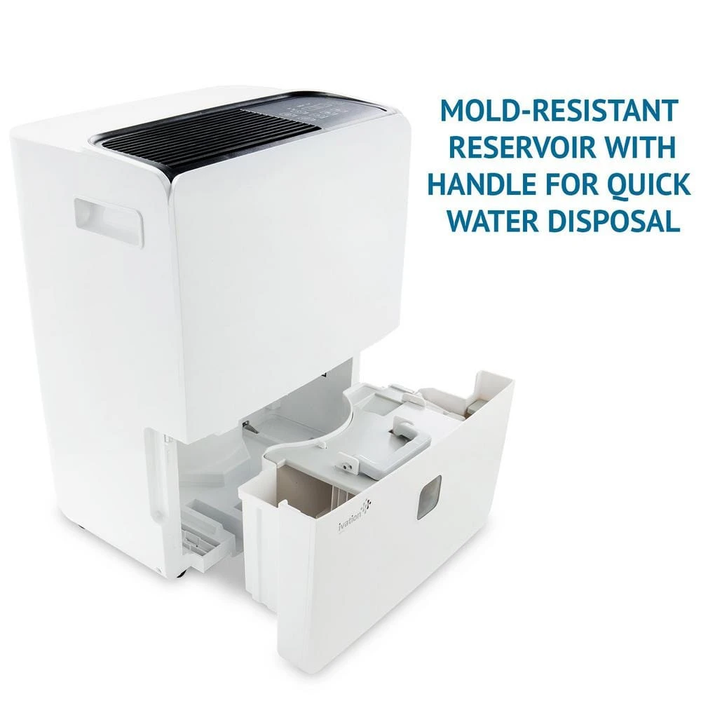 Ivation 60 Pint Dehumidifier with Pump, Hose Connector, Programmable Humidity 9 Ivation 60 Pint Dehumidifier with Pump, Hose Connector, Programmable Humidity - Image 7