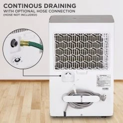 Ivation 35 Pint Energy Star Dehumidifier with Continuous Drain Hose Connector 17 Ivation 35 Pint Energy Star Dehumidifier with Continuous Drain Hose Connector -Air Quality Shop whites ivation dehumidifiers ivamdh35 76 1000