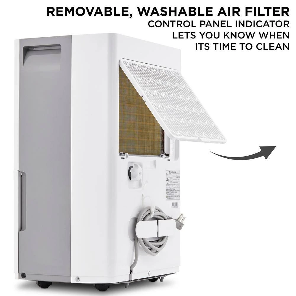 Ivation 35 Pint Energy Star Dehumidifier with Continuous Drain Hose Connector 9 Ivation 35 Pint Energy Star Dehumidifier with Continuous Drain Hose Connector - Image 7