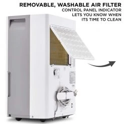 Ivation 50 Pint Energy Star Dehumidifier with Pump and Continuous Drain Hose -Air Quality Shop whites ivation dehumidifiers ivamdh50p 76 1000