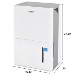 Ivation 50 Pint Energy Star Dehumidifier with Pump and Continuous Drain Hose -Air Quality Shop whites ivation dehumidifiers ivamdh50p c3 1000