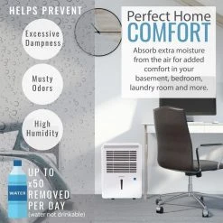 Keystone 35-Pint Dehumidifier with Electronic Controls in White 15 Keystone 35-Pint Dehumidifier with Electronic Controls in White -Air Quality Shop whites keystone dehumidifiers kstad50b a0 1000