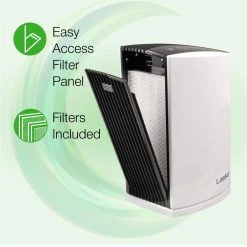 Lasko HEPA Filter Desktop Air Purifier with TotalProtect Filtration -Air Quality Shop whites lasko air purifiers lp200 4f 1000