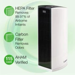 Lasko HEPA Filter Room Air Purifier with Total Protect Filtration 19 Lasko HEPA Filter Room Air Purifier with Total Protect Filtration -Air Quality Shop whites lasko air purifiers lp300 44 1000