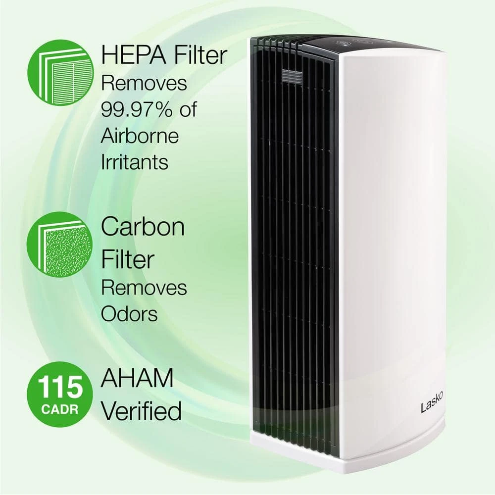 Lasko HEPA Filter Room Air Purifier with Total Protect Filtration 10 Lasko HEPA Filter Room Air Purifier with Total Protect Filtration - Image 8