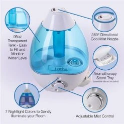 Lasko Ultrasonic Cool Mist Humidifier -Air Quality Shop whites lasko humidifiers uh200 66 1000