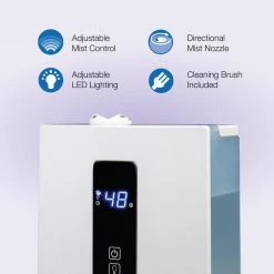 Lasko Quiet Ultrasonic Digital Warm and Cool Mist Humidifier 19 Lasko Quiet Ultrasonic Digital Warm and Cool Mist Humidifier -Air Quality Shop whites lasko humidifiers uh300 1d 1000