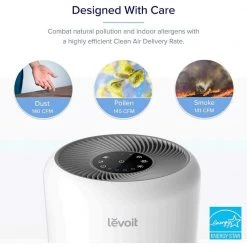 LEVOIT VortexAir True HEPA Air Purifier, 220 Sq Ft -Air Quality Shop whites levoit air purifiers heapaplvnus0017 1f 1000