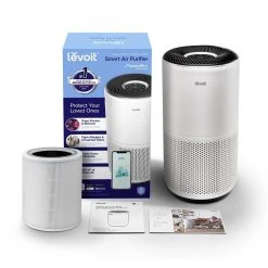 LEVOIT White PlasmaPro 400S Smart True HEPA Air Purifier, 403 sq.ft. -Air Quality Shop whites levoit air purifiers heapaplvsus0076 1f 1000