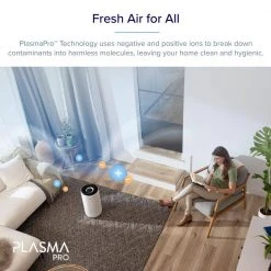 LEVOIT White PlasmaPro 400S Smart True HEPA Air Purifier, 403 sq.ft. -Air Quality Shop whites levoit air purifiers heapaplvsus0076 fa 1000