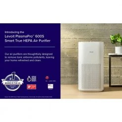 LEVOIT PlasmaPro 600S Smart True 635 sq.ft. White Panel HEPA Air Purifier 16 LEVOIT PlasmaPro 600S Smart True 635 sq.ft. White Panel HEPA Air Purifier -Air Quality Shop whites levoit air purifiers heapaplvsus0097 40 1000