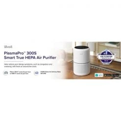 LEVOIT PlasmaPro 300S Smart True HEPA Air Purifier 219 sq. ft. -Air Quality Shop whites levoit air purifiers heapaplvsus0115y 77 1000