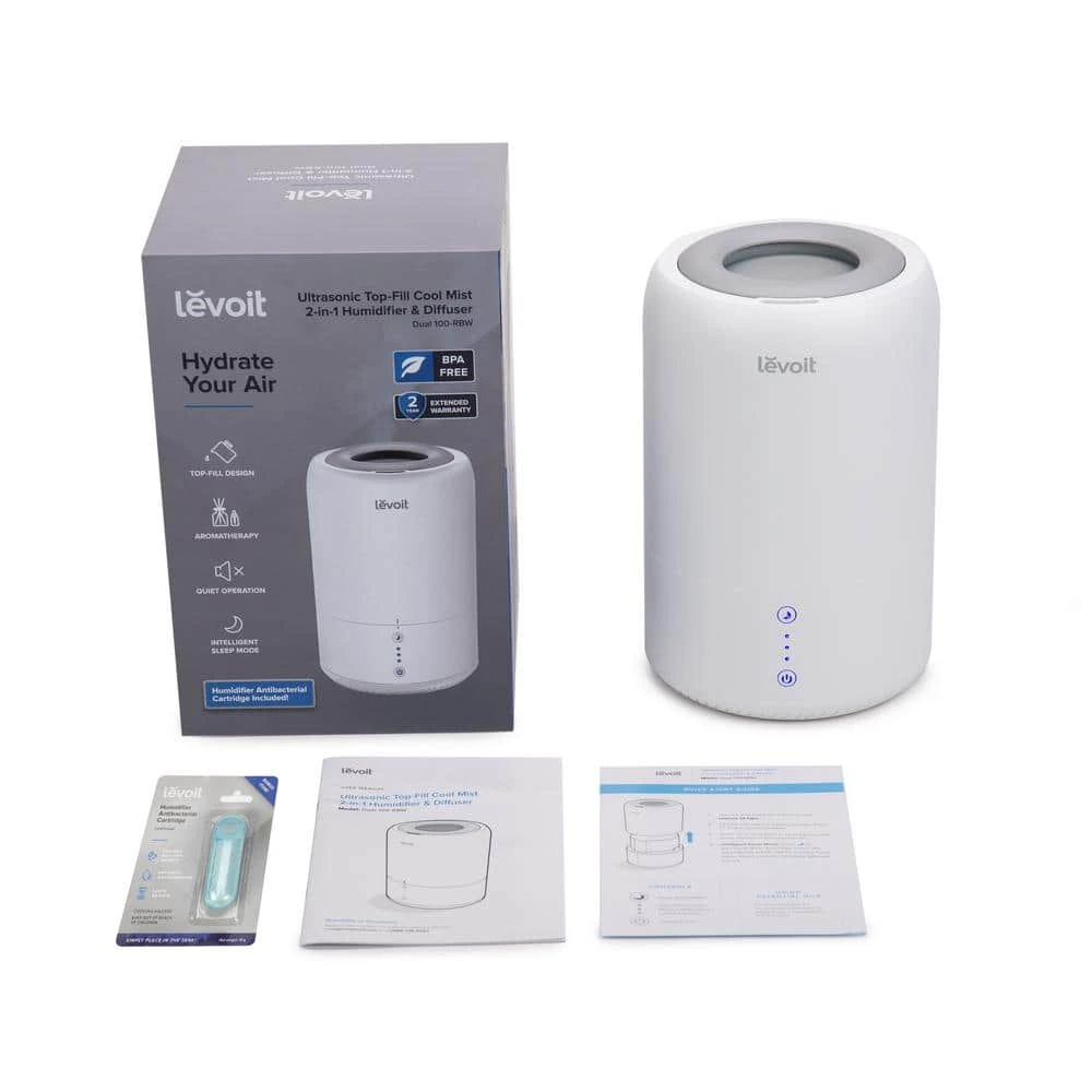 LEVOIT Ultrasonic Top-Fill Cool Mist 2-in-1 Humidifier and Diffuser 10 LEVOIT Ultrasonic Top-Fill Cool Mist 2-in-1 Humidifier and Diffuser - Image 8