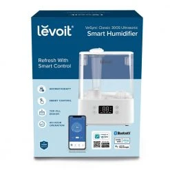 LEVOIT 1.5 Gal. Smart Ultrasonic Cool Mist Humidifier and Diffuser up to 505 sq. ft. -Air Quality Shop whites levoit humidifiers heaphulvsus0036 1f 1000