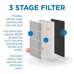 MEDIFY AIR Air Purifier H13 HEPA Filter with UV 1100 sq. ft. Coverage 99.9% Removal to 0.1 Microns White (1-Pack) -Air Quality Shop whites medify air air purifiers ma 50 w1 4f 1000