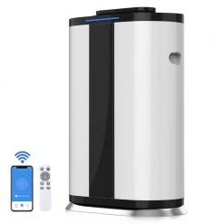 Merax Smart True HEPA Air Purifier with Wisdom WiFi, PM2.5 Monitor and Movable Wheel for 3000 sq.ft.