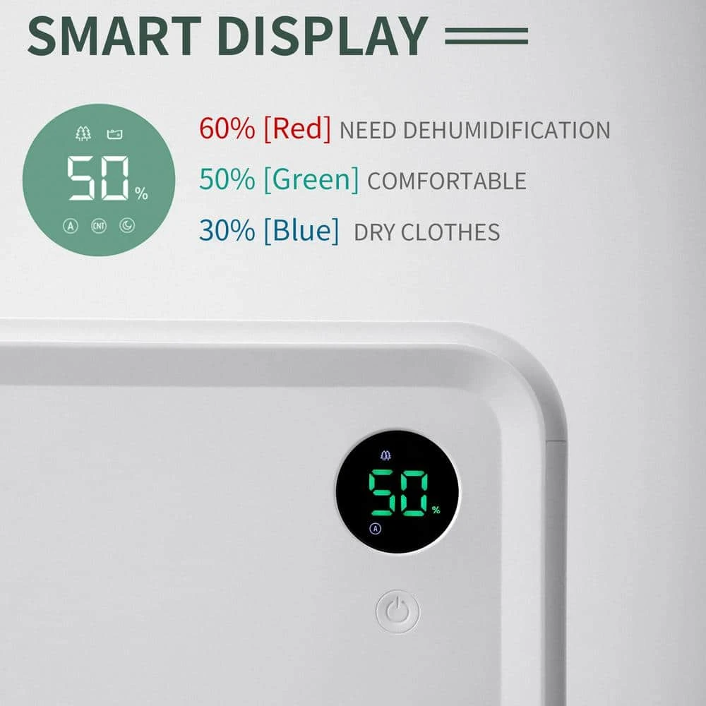 Merax 30-Pint Dehumidifier with 2 l Water Tank and Drain Hose 4 Merax 30-Pint Dehumidifier with 2 l Water Tank and Drain Hose - Image 2