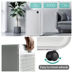 Nestfair 30-Pint Dehumidifier with 2 l Water Tank -Air Quality Shop whites nestfair dehumidifiers lex284567k 1f 1000