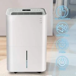 Nestfair 50-Pint Auto or Manual Drain Dehumidifier with 4 l Water Tank -Air Quality Shop whites nestfair dehumidifiers lmx287066k 1d 1000