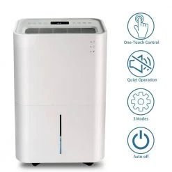 Nestfair 50-Pint Auto or Manual Drain Dehumidifier with 4 l Water Tank -Air Quality Shop whites nestfair dehumidifiers lmx287066k 1f 1000