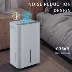 Nestfair 50-Pint Auto or Manual Drain Dehumidifier with 4 l Water Tank -Air Quality Shop whites nestfair dehumidifiers lmx287066k 31 1000