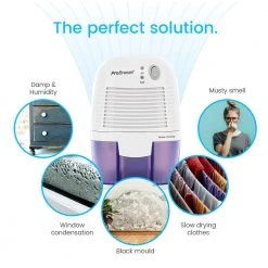 Pro Breeze 0.45-Pint Dehumidifier with Bucket and Auto Shut Off -Air Quality Shop whites pro breeze dehumidifiers pb 02 us 1f 1000
