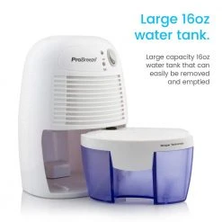 Pro Breeze 0.45-Pint Dehumidifier with Bucket and Auto Shut Off -Air Quality Shop whites pro breeze dehumidifiers pb 02 us 44 1000