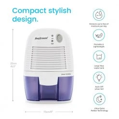 Pro Breeze 0.45-Pint Dehumidifier with Bucket and Auto Shut Off -Air Quality Shop whites pro breeze dehumidifiers pb 02 us 4f 1000