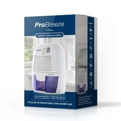 Pro Breeze 0.45-Pint Dehumidifier with Bucket and Auto Shut Off -Air Quality Shop whites pro breeze dehumidifiers pb 02 us d4 1000