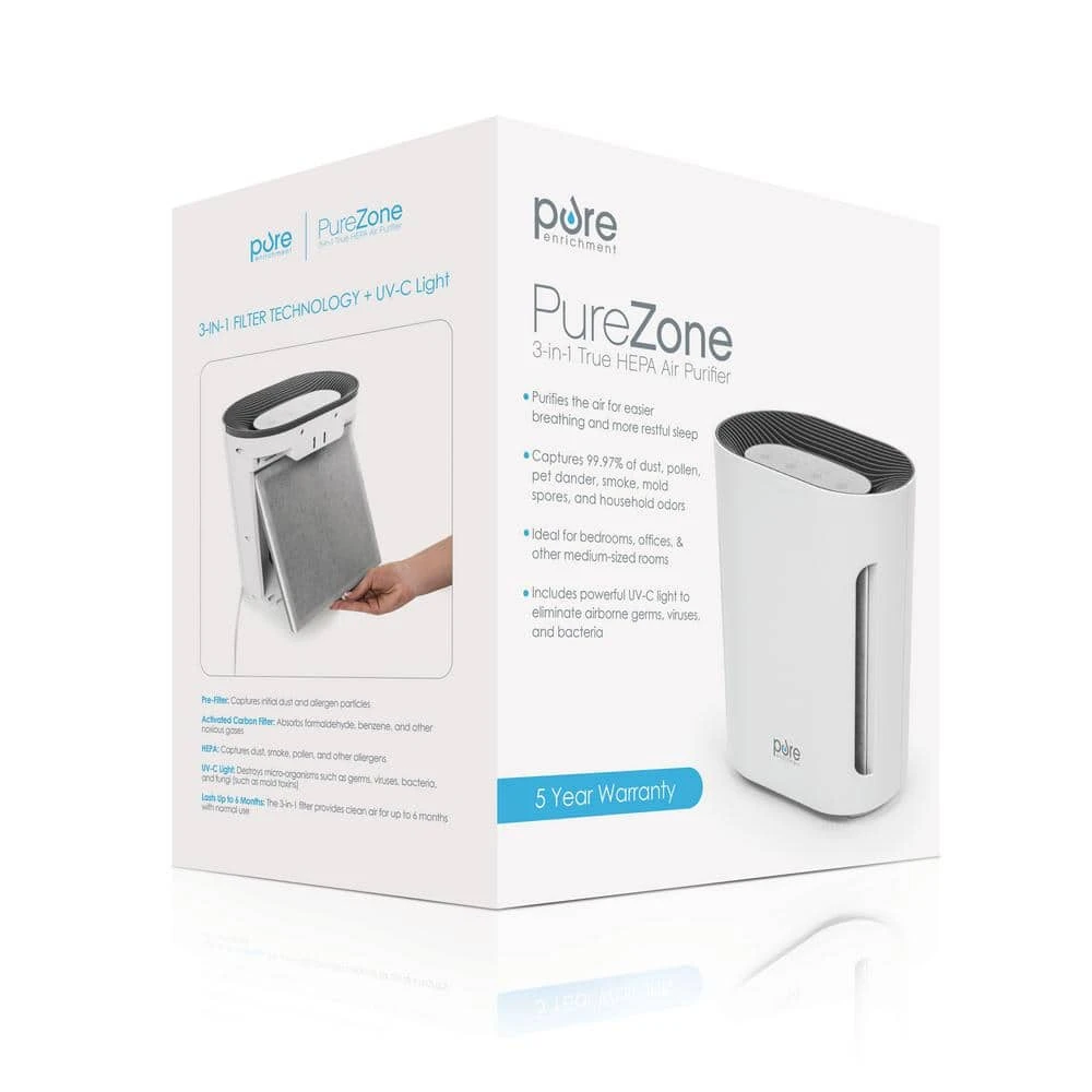 Pure Enrichment PureZone 3-in-1 True HEPA Air Purifier 6 Pure Enrichment PureZone 3-in-1 True HEPA Air Purifier - Image 4