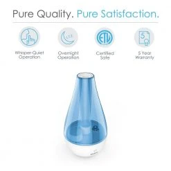 Pure Enrichment MistAire Studio Cool Mist Ultra-Sonic Humidifier -Air Quality Shop whites pure enrichment humidifiers pehumsml 4f 1000