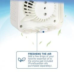Pure Guardian Odor Eliminating Pluggable Air Purifier with Nightlight for Small Rooms -Air Quality Shop whites pure guardian air purifiers ap201w 1f 1000