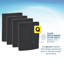 Pure Guardian Odor Eliminating Pluggable Air Purifier with Nightlight for Small Rooms -Air Quality Shop whites pure guardian air purifiers ap201w fa 1000