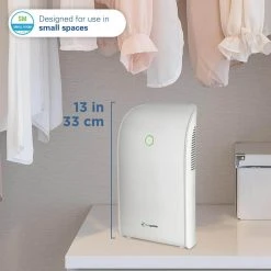 PureGuardian 0.33 Gal. Small Space Dehumidifier -Air Quality Shop whites pureguardian dehumidifiers dh201wca 4f 1000