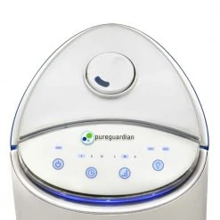 PureGuardian H3200WAR 100-Hour Ultrasonic Cool Mist Humidifier Tower with Aromatherapy, 1.5-Gallons -Air Quality Shop whites pureguardian humidifiers h3200war 1f 1000