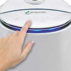 PureGuardian H3200WAR 100-Hour Ultrasonic Cool Mist Humidifier Tower with Aromatherapy, 1.5-Gallons -Air Quality Shop whites pureguardian humidifiers h3200war 44 1000