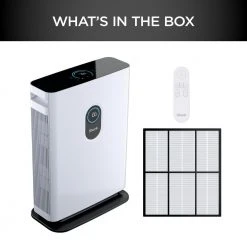 Shark Air Purifier 4 with Anti-Allergen Multi-Filter Advanced Odor Lock and Smart Sensing (HE401) -Air Quality Shop whites shark air purifiers he401 40 1000