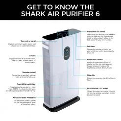 Shark Air Purifier 6 True HEPA with Advanced Odor Lock 15 Shark Air Purifier 6 True HEPA with Advanced Odor Lock -Air Quality Shop whites shark air purifiers he601 e1 1000