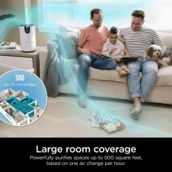 Shark Air Purifier with True HEPA Filter & Microban Antimicrobial Protection (500 sq. ft.) HP102 -Air Quality Shop whites shark air purifiers hp102 1d 1000