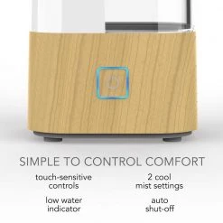 Sharper Image UHS1 1 Gal. 360 SF Ultrasonic Humidifier 10 Sharper Image UHS1 1 Gal. 360 SF Ultrasonic Humidifier -Air Quality Shop whites sharper image humidifiers hu1 0066 110 4f 1000