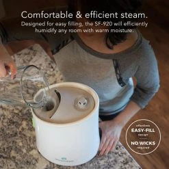SteamFast SF-920 1 Gal. Ultrasonic Humidifier -Air Quality Shop whites steamfast humidifiers sf 920 44 1000