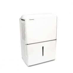 Toshiba 50-Pint 115-Volt ENERGY STAR MOST EFFICIENT Dehumidifier with Continuous Operation Function covers up to 4,500 sq. ft. -Air Quality Shop whites toshiba dehumidifiers tddp5013es2 4f 1000