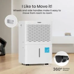 Tosot 20-Pint Capacity 1,500 sq. ft. Energy Star Dehumidifier for Home, Basement, Bedroom or Bathroom 17 Tosot 20-Pint Capacity 1,500 sq. ft. Energy Star Dehumidifier for Home, Basement, Bedroom or Bathroom -Air Quality Shop whites tosot dehumidifiers 20 pint 31 1000