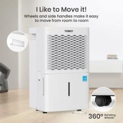 Tosot 50-Pint Capacity 4,500 sq.ft. Energy Star Dehumidifier for Home, Basement, Bedroom or Bathroom 11 Tosot 50-Pint Capacity 4,500 sq.ft. Energy Star Dehumidifier for Home, Basement, Bedroom or Bathroom -Air Quality Shop whites tosot dehumidifiers 50 pint 40 1000